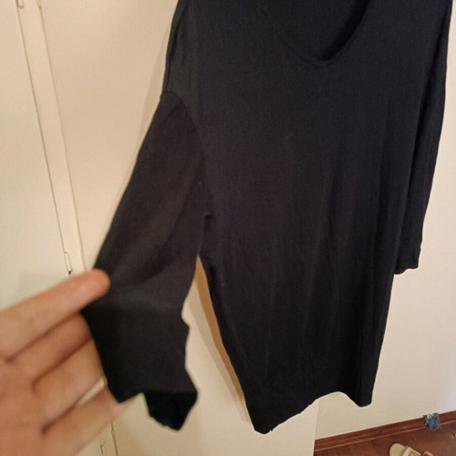 Selestino dress black, cotton elastic, size M