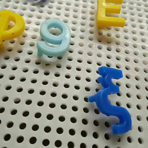 Vintage learning toy with numbers and letters used