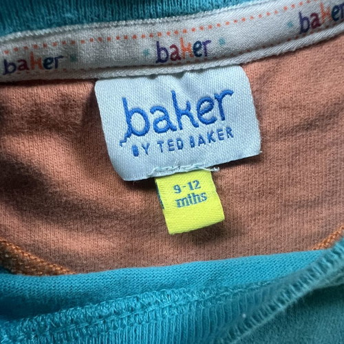Baby clothing set 9-12 months with Ted Baker turquoise tshirt and F&F shorts like new