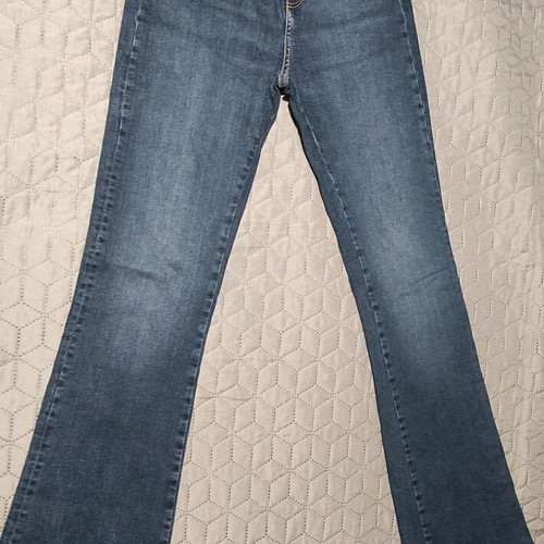 Zara high-waisted flare jeans size 38 like new, blue
