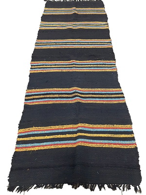 Vintage Handwoven Rug Multicolor 280x90 cm Like New