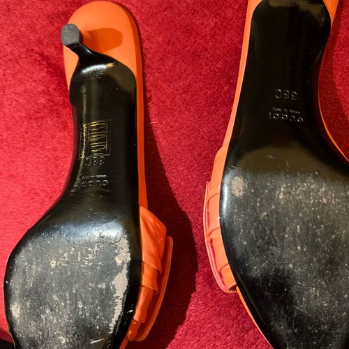 Gucci Margot sandals size 38 like new, sushi pink, 3.5cm heel