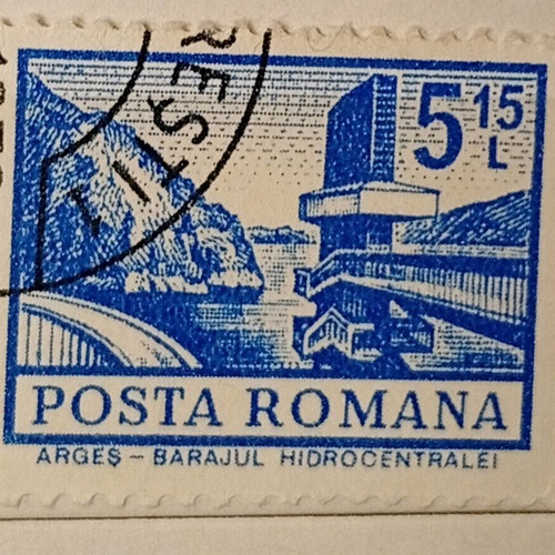 Romania stamps used, pack of 11 pieces