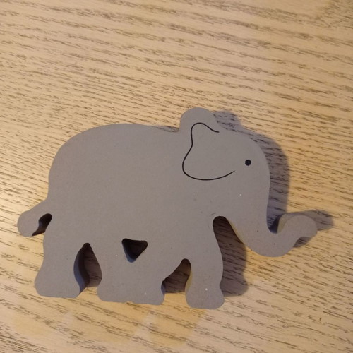 Wooden elephant decoration used