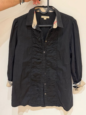 Burberry London women's cotton shirt like new, black, size M
