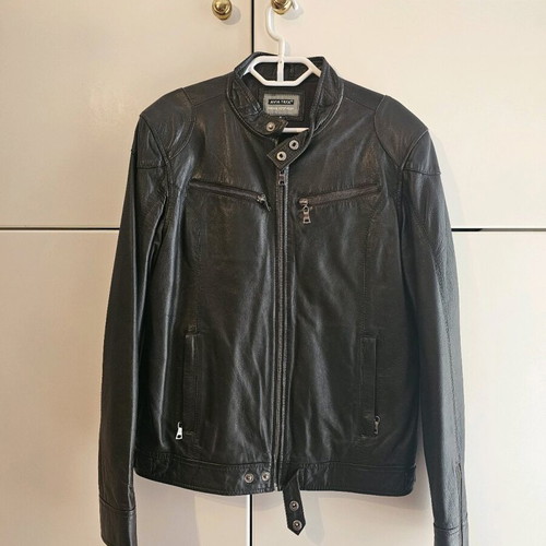 Aviatrix leather jacket used, brown, size S/M