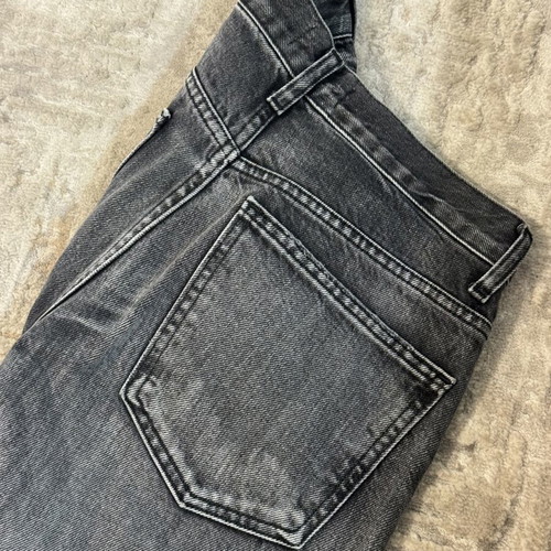 Zara flared bootcut high waist pants gray black size S like new