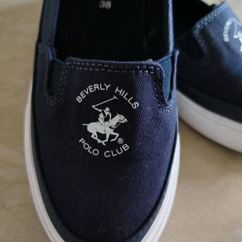 Beverly Hills Polo Club Slip-On Shoes like new, size 38-38.5, navy