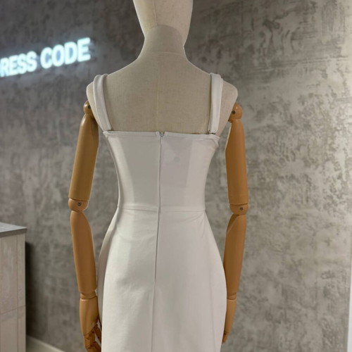 Dress with ribbon new with the tag size large white