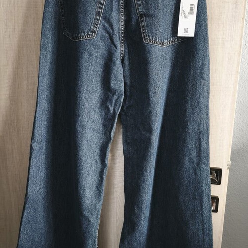 Sac & Co wide leg jeans new, size large, blue