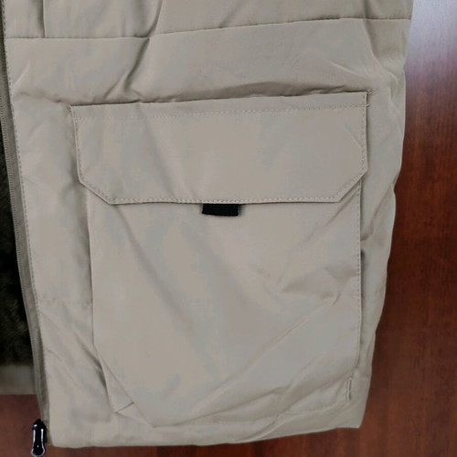 Men's vest new autumn and winter khaki size Large