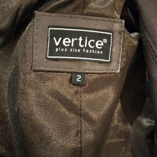 Leather women's long coat refurbished