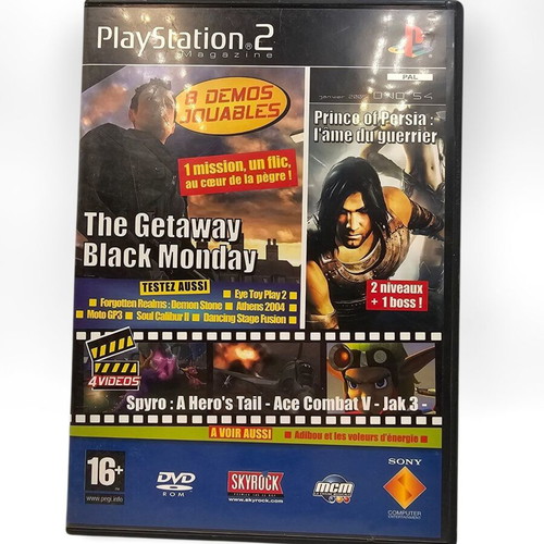 PS2 demo disc with 8 French games