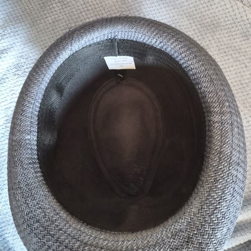 Fedora straw hat unisex new with UPF 50+ protection, size S/M