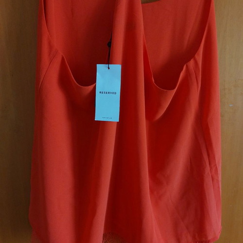 Blouse tank top XL new, red