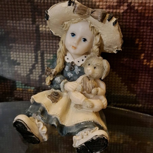 Vintage girl figure used
