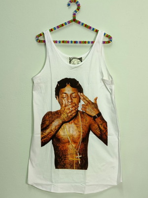 Lil Wayne Women's Sleeveless Dress New, 100% Cotton