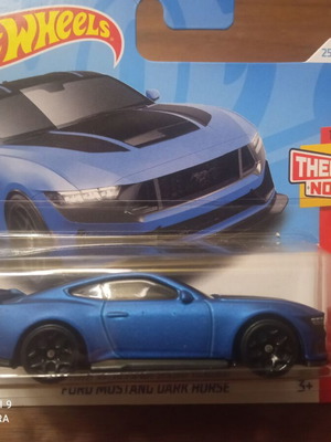 Hot Wheels Ford Mustang Dark Horse нов, метален син