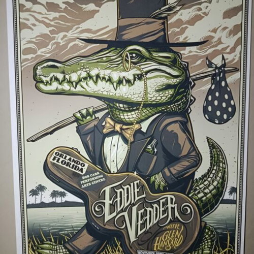 Eddie Vedder A4 poster