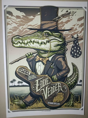 Eddie Vedder A4 poster