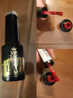 Red semi-permanent nail polish new