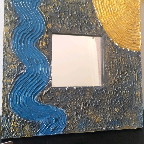 Handmade decorated mirror new