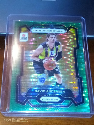 2023-24 Panini Prizm Euroleague Basketball David Andersen green Mojo /25