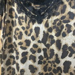 Φόρεμα Leopard τιράντα με τελείωμα δαντέλα, άριστη κατάσταση, μέγεθος Μ/L