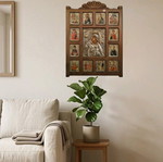 Collectible Multi-Theme Icon with Silver Elements like new
