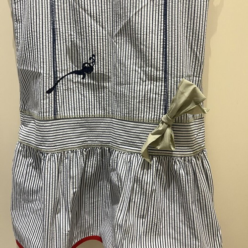 Sam 0-13 Girls' Dress size 14 like new, white with blue stripes