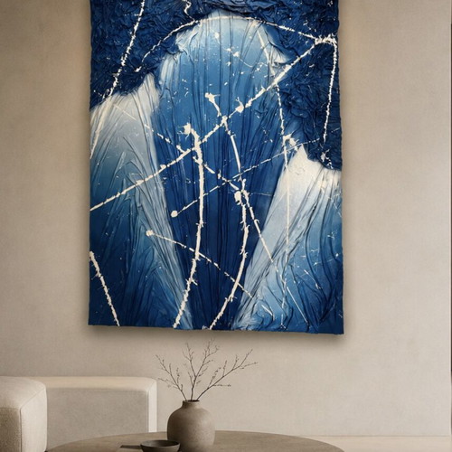 Big Blue painting new, unique technique and aesthetic