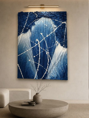 Big Blue painting new, unique technique and aesthetic