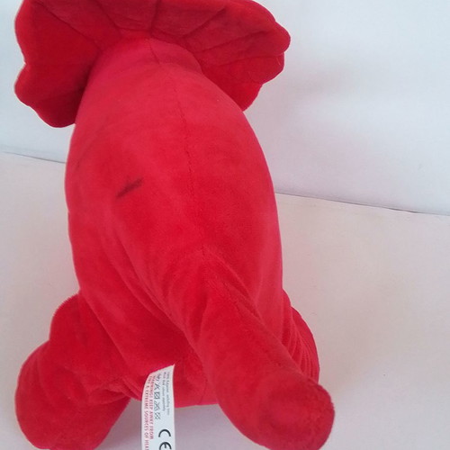 Plush Triceratops dinosaur used, length 60 cm