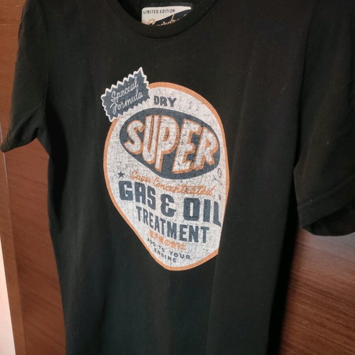 Superdry black T-shirt size Large like new