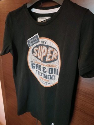 Μπλούζα Superdry μαύρη μέγεθος Large άριστη κατάσταση
