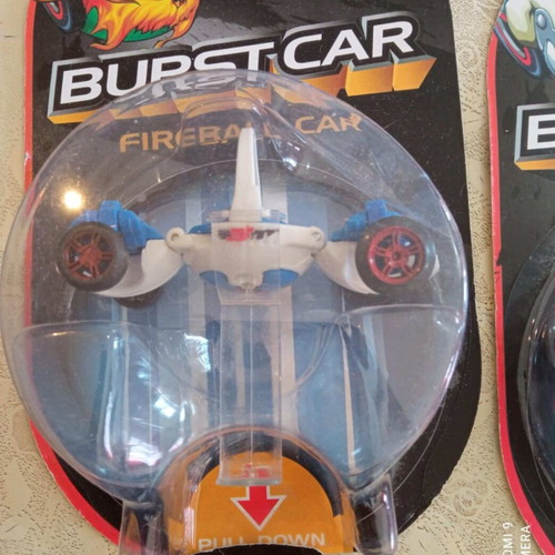 Burst-Car toy cars new, pack of 5, sealed