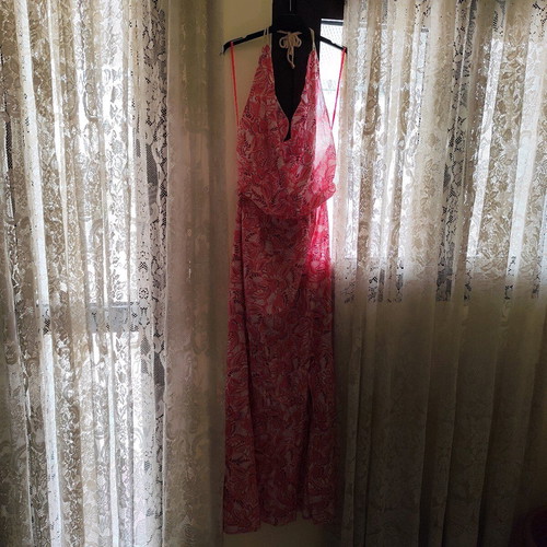 Poeta women's dress new, maxi with Indian tribal design