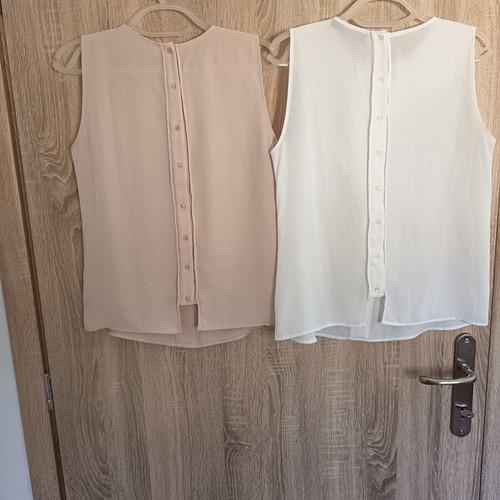 Zara 2 blouses size S like new, white and pink
