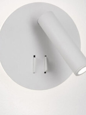 Aca Single Spot with Built-in LED and Warm Light in White New