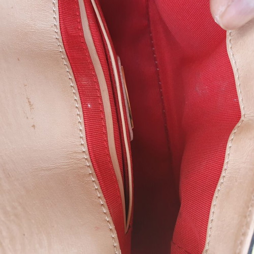 Christian Louboutin crossbody bag used, gray and beige