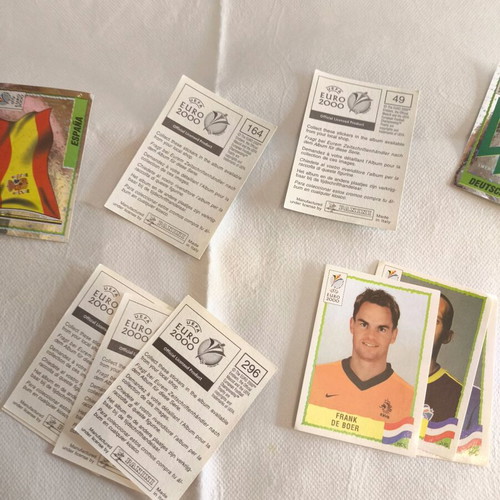 Panini Euro 2000 stickers like new, set of 30 pieces