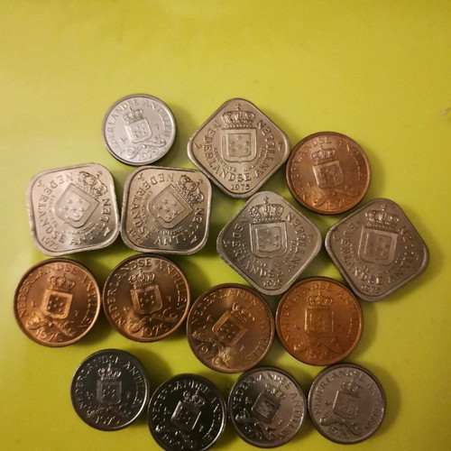 Coins new from Netherlands Antilles, set of 15 pcs