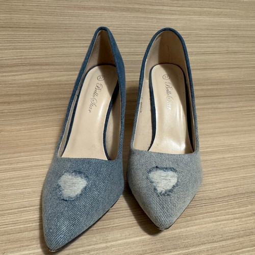 Jeans heels like new, size 37, worn once