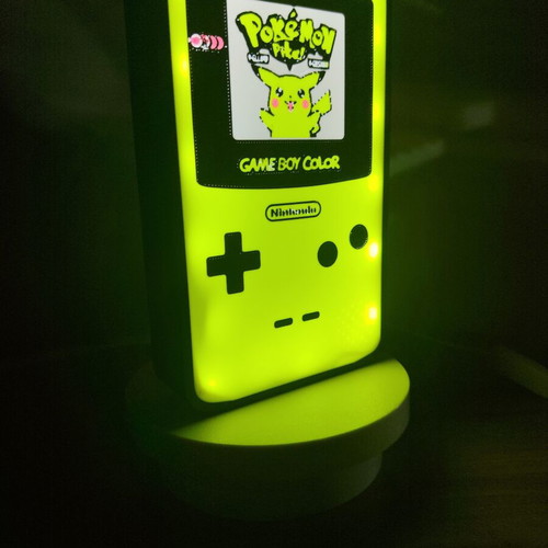 Nintendo Game Boy Color light box with Pokémon Pikachu design