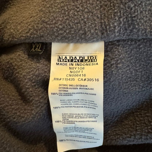 Napapijri Rainforest Winter Jacket unisex XXL like new, blue
