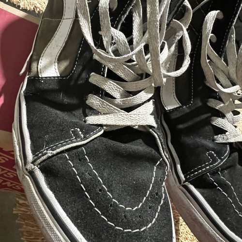 Vans of the World high sneakers used, size 46, black and brown