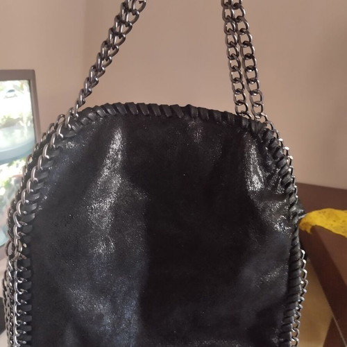 Shoulder and hand bag new, black 25x27