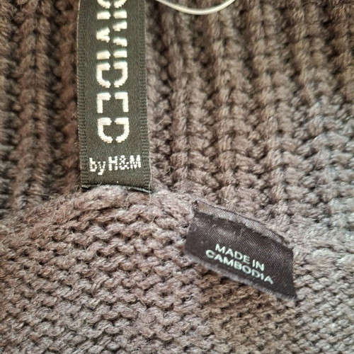 Knitted dress Divided by H&M L like new, gray