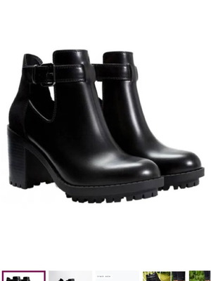 Zara ankle boots used, women's size 37 with chunky heel