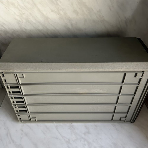Posso diskette holder with 120 used 3.5” diskettes for PC and retro